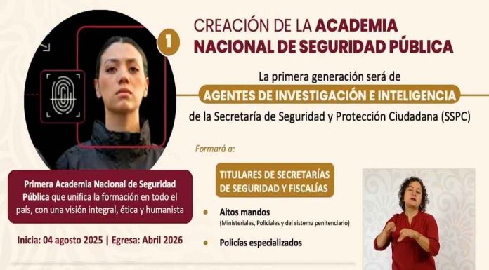 Presentan Academia Nacional de Seguridad Pública, formará a titulares, fiscales, altos mandos y elementos policiales