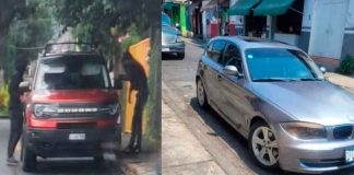 #VIDEO| Delincuentes intentan robar camioneta, no lo logran, y despojan a pareja de su auto