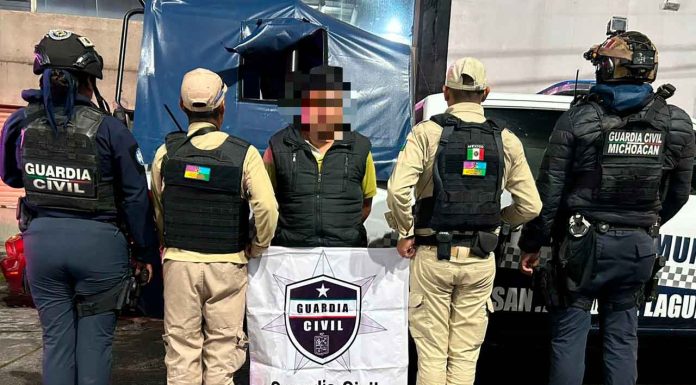 Detenido hombre con arma de fuego, en Quiroga: SSP