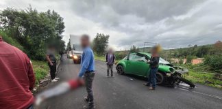 Se registra accidente automovilístico en la Morelia-Pátzcuaro; hay 2 heridos