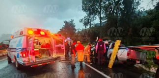 #VIDEO | Se registran dos accidentes en la autopista Siglo XXI; hay al menos 5 heridos