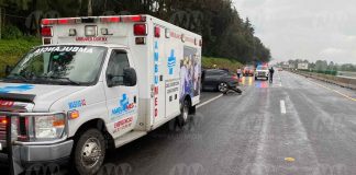 Se registra accidente automovilístico en la región de Salvador Escalante