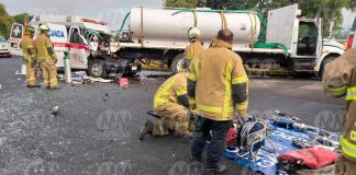 Fallece otra de las víctimas del choque de ambulancia contra pipa de agua en la Morelia-Pátzcuaro