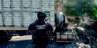 #VIDEO | Bloqueo en Buenavista y enfrentamiento armado en Tepalcatepec