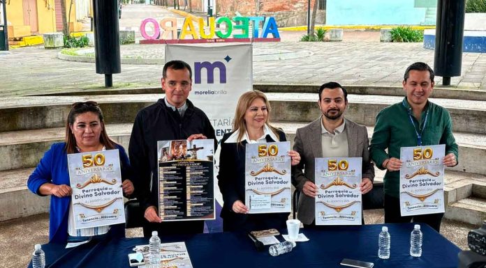 Todo listo para que Atécuaro celebra el 50 aniversario de la parroquia Divino Salvador