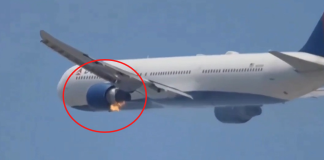 #VIDEO || Avión de Delta Air Lines realiza aterrizaje de emergencia en Los Ángeles tras incendio en un motor