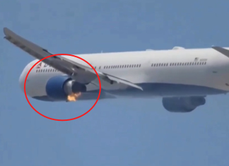 #VIDEO || Avión de Delta Air Lines realiza aterrizaje de emergencia en Los Ángeles tras incendio en un motor