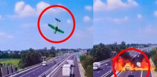 #VIDEO | Avioneta se estrelló e incendió en Brescia, Italia dos adultos mayores murier0n