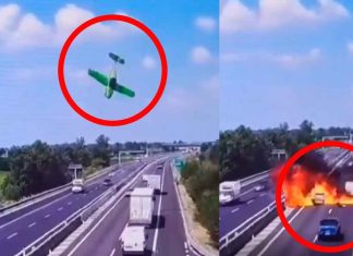 #VIDEO | Avioneta se estrelló e incendió en Brescia, Italia dos adultos mayores murier0n