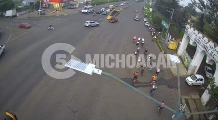 Avanza peregrinación ciclista por calles de Morelia