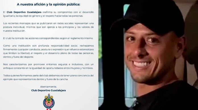 Chivas lanza comunicado sobre su postura ante los recientes videos del ‘Chicharito’ Hernández