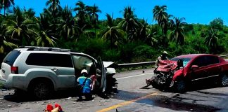 Fatal choque en la autopista Siglo XXI, deja dos personas sin vida y otra lesionada