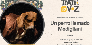 Festival de Monólogos presenta en Zamora “Un perro llamado Modigliani”