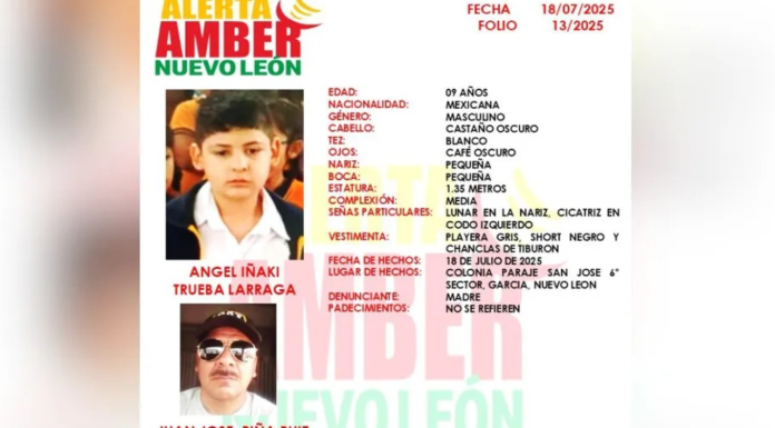 Desaparece niño de 9 años en Nuevo León; el principal sospechoso es la ex pareja de su mamá