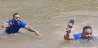 #VIDEO | Reportero tropieza en un río con el cuerpo de una niña desaparecida mientras informaba su desaparición
