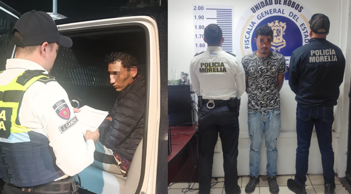 #Morelia: Detienen a dos personas implicadas en al menos 27 robos a tiendas de conveniencia