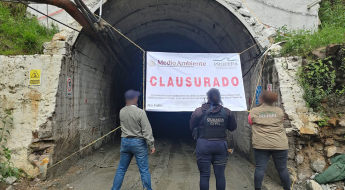 Por operar ilegalmente, impone Profepa clausura total temporal a una mina subterránea de zinc, en Angangueo