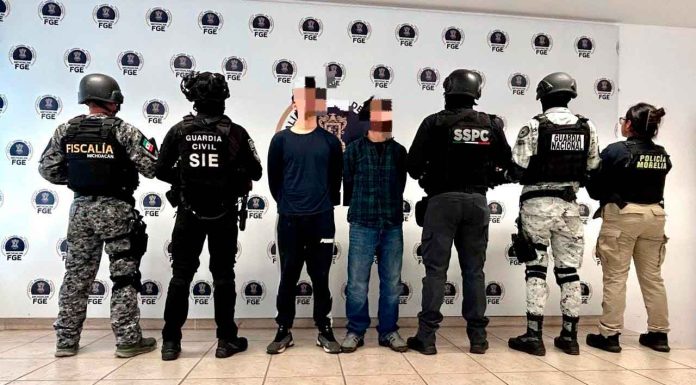 Asegurados dos hombres, 800 kg de droga y laboratorio clandestino en Morelia: SSP