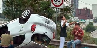 #VIDEO | El deber está en todos lados, enfermera del IMSS se detuvo a ayudar en un accidente automovilístico