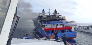 #VIDEO || Incendio en ferry frente a Sulawesi del Norte, Indonesia