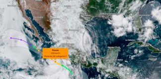 Disminuyen los vientos de Flossie y ahora es un huracán de categoría 2