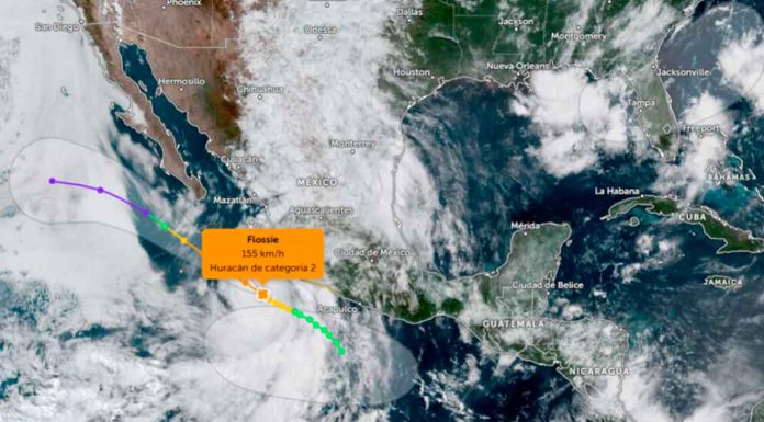 Disminuyen los vientos de Flossie y ahora es un huracán de categoría 2