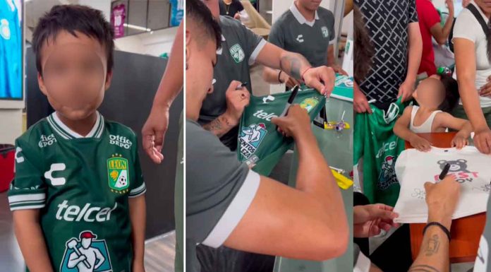 #VIDEO| Emotivo gesto: Iván Moreno sorprende a pequeño fan regalándole camiseta oficial del León