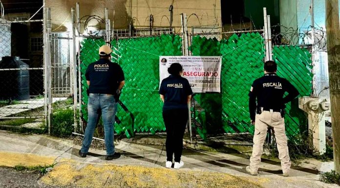 Recupera FGE motocicleta y vehículo tras catear un inmueble en el fraccionamiento Galaxia, en Tarímbaro