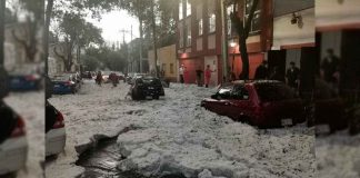 #VIDEO || Fuerte granizada sorprende a Iztacalco, CDMX 🇲🇽🧊