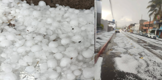 Granizada y lluvias torrenciales provocan estragos en Maravatío y Senguio