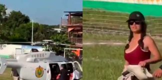 #Seguimiento #VIDEO | ¿Lujo Privado con Fondos Públicos? Angelina Jolie y Salma Hayek fueron vistas en Veracruz usando un helicóptero oficial