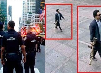 #VIDEO || Fuerte movilización por tiroteo en Manhattan: un policía y un civil heridos