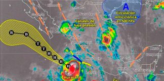 #Actualización | Huracán Flossie, avanza a categoría 2, amenaza con lluvias torrenciales en el Pacífico Mexicano