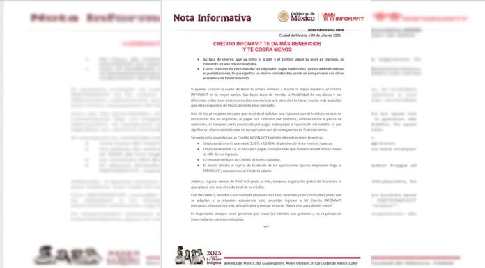 CRÉDITO INFONAVIT TE DA MÁS BENEFICIOS Y TE COBRA MENOS