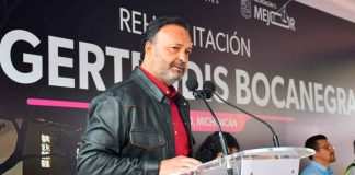 Julio Arreola da arranque a la rehabilitación de la Plaza Gertrudis Bocanegra