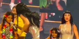 #VIDEO || Katy Perry alienta con orgullo a una niña mexicana durante su show en Los Ángeles 🇲🇽🗣️
