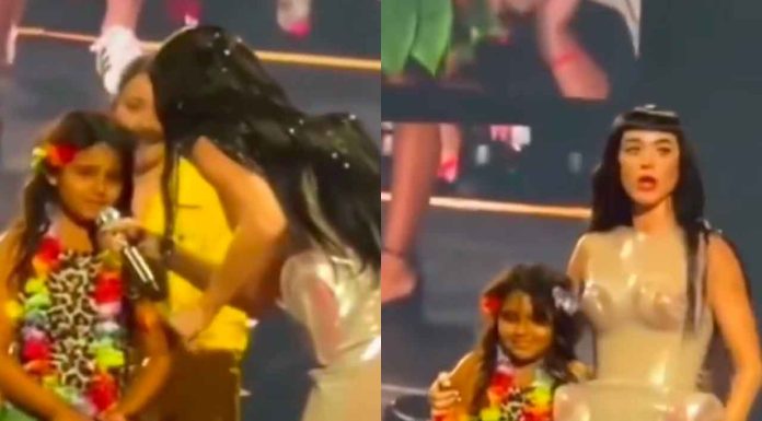 #VIDEO || Katy Perry alienta con orgullo a una niña mexicana durante su show en Los Ángeles 🇲🇽🗣️