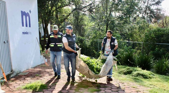 En colonia Cayetano Andrade, encabeza Yankel Benítez jornada de limpieza
