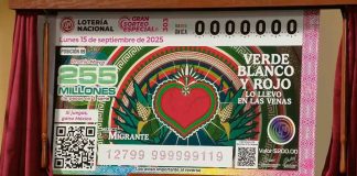 Presenta Lotería Nacional Billete Conmemorativo del 15 de septiembre en honor a los migrantes