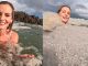 Influencer se baña en aguas negras creyendo que era espuma marina