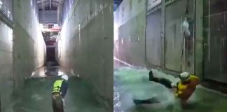 #VIDEO || Japoneses demuestran la fuerza de un tsunami de solo 50 cm: ¿Y si fuera de 2.5 metros?