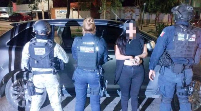 En Uruapan, asegurada una mujer en portación de un arma de fuego: SSP