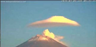 #VIDEO | “Don Goyo” vistió una misteriosa nube por horas este viernes