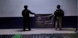 SSP y Defensa aseguran arsenal con barret, ametralladoras y granadas en Aguililla