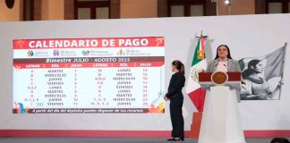 Inicia periodo de pago de programas del bienestar, concluirá el próximo 24 de julio