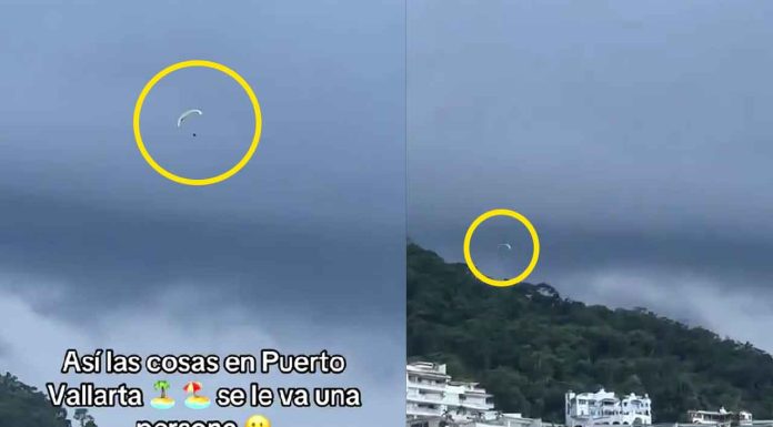 #VIDEO #viral | Tensión y risas: video viral muestra turista volando sin control en Vallarta