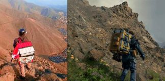 #VIDEO || Al estilo Death Stranding: delivery peruano vive una épica aventura en el cerro Paruchuco