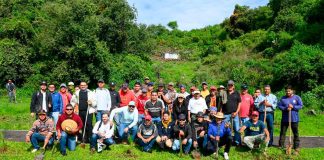 Arranca gobierno de Zacapu campaña de reforestación 2025 en la comunidad de Los Ajolotes