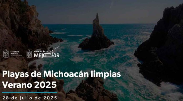 Playas michoacanas, limpias y aptas para vacacionar: Bedolla