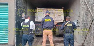 Policía Morelia mantiene resguardo de vehículo presuntamente implicado en hecho de tránsito en la colonia Chapultepec Sur